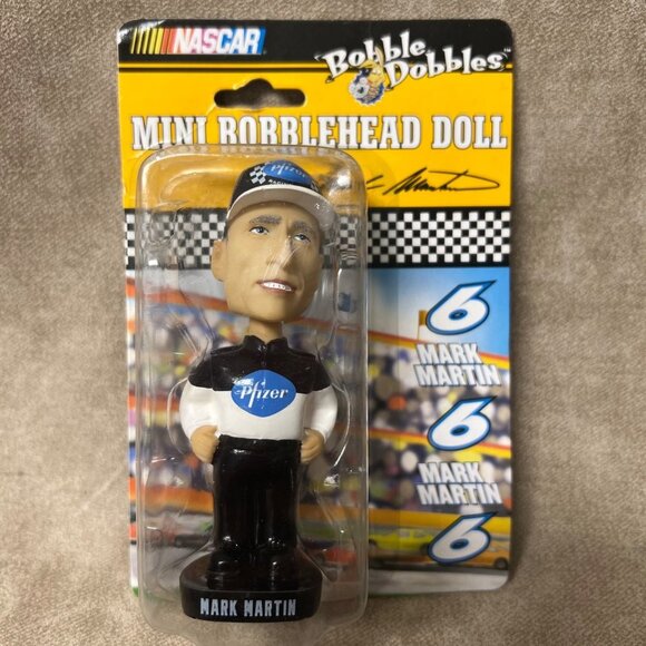NASCAR Driver MARK MARTIN Mini Bobblehead Doll 2003 - Picture 1 of 3